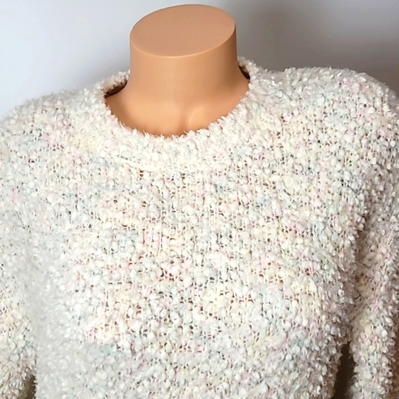 Willow & Wind Soft Boucle Sweater Light Blue, Light Pink & White - Picture 5 of 12